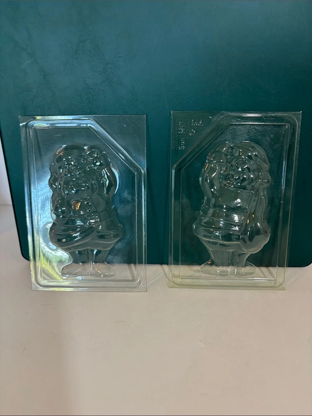Assorted Holiday/winter Chocolate and Candy Molds - Clear and Gold Plastic